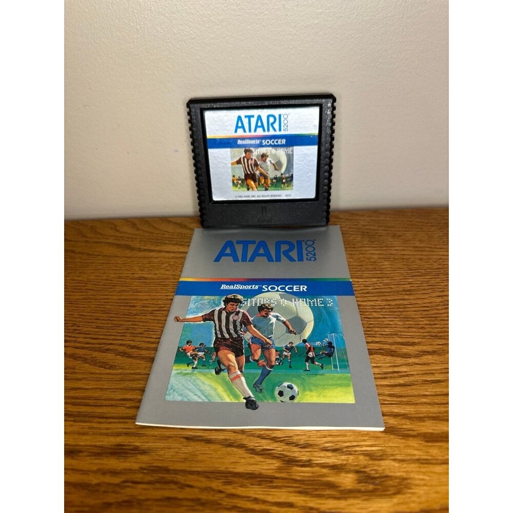 REALSPORTS SOCCER 1983 Atari 5200 Video Game Authentic & Manual